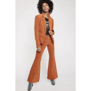 Free People Heidi Corduroy Flare Pant Suit Set NWT
